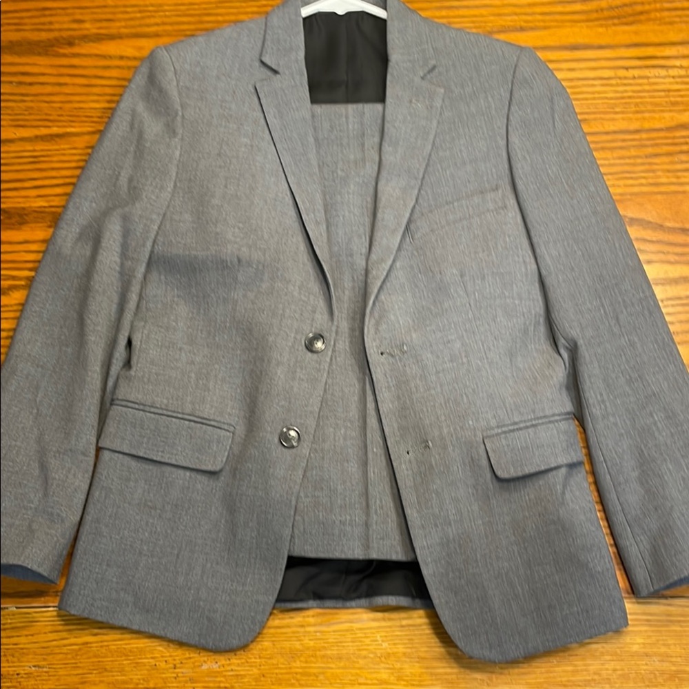 Calvin Klein Gray Sport Coat with Notched Lapels